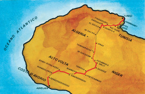 Cartina del Viaggio