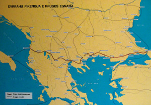 Il tracciato dell'antica via Egnatia