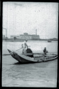 Cina 1907 Giunca con remo-timone